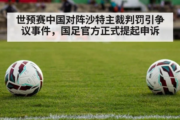 世预赛中国对阵沙特主裁判罚引争议事件，国足官方正式提起申诉